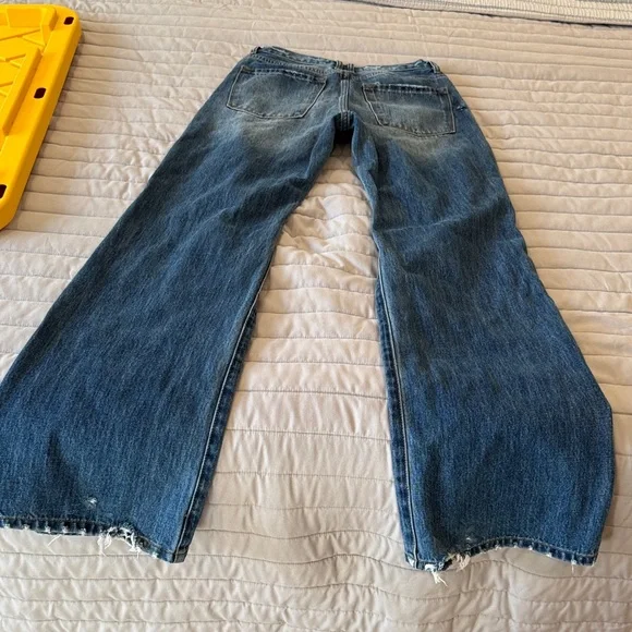 KanCan Distressed Wide Leg Blue Jeans - Picture 5 of 5